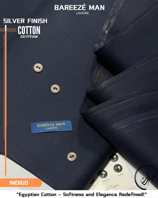 Bareeze Silver Finish Cotton