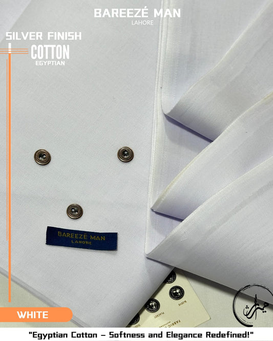Bareeze Silver Finish Cotton