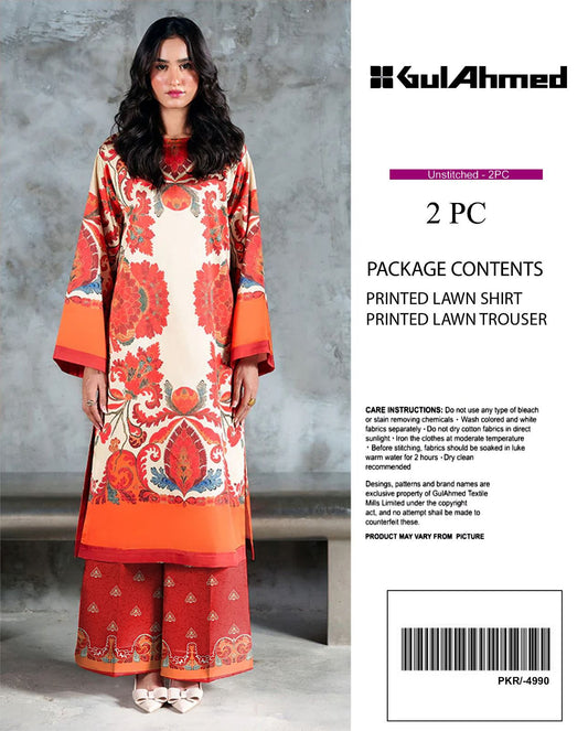 Gul Ahmed YOLO Digital Printed Co-Ords Set (Shirt & Trouser)