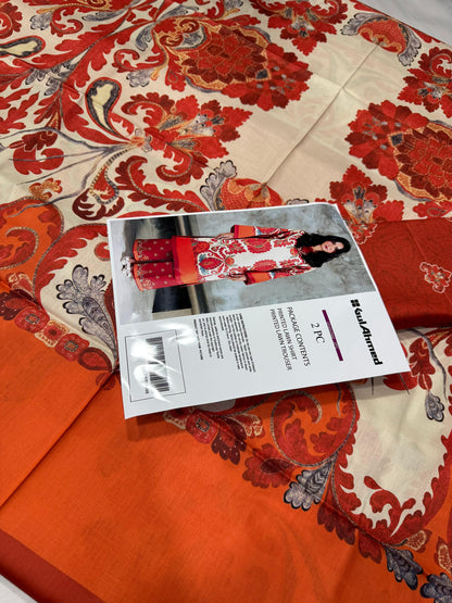 Gul Ahmed YOLO Digital Printed Co-Ords Set (Shirt & Trouser)