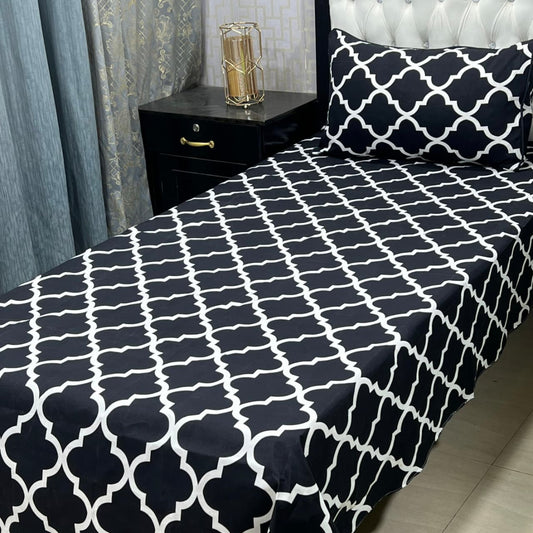 Crystal Cotton Single Bedsheet Design 108