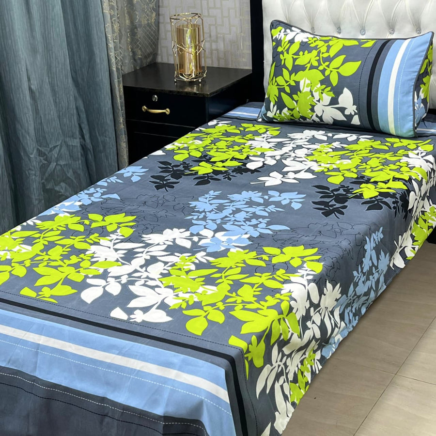 Crystal Cotton Single Bedsheet Design 109
