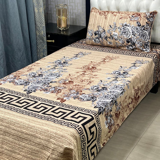 Crystal Cotton Single Bedsheet Design 113
