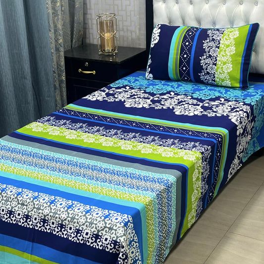 Crystal Cotton Single Bedsheet Design 133