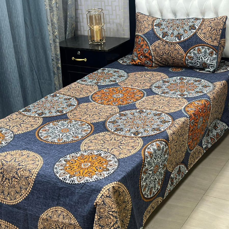 Crystal Cotton Single Bedsheet Design 135