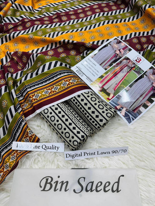 BIN SAEED 3PC SUMMER COLLECTION 2026
