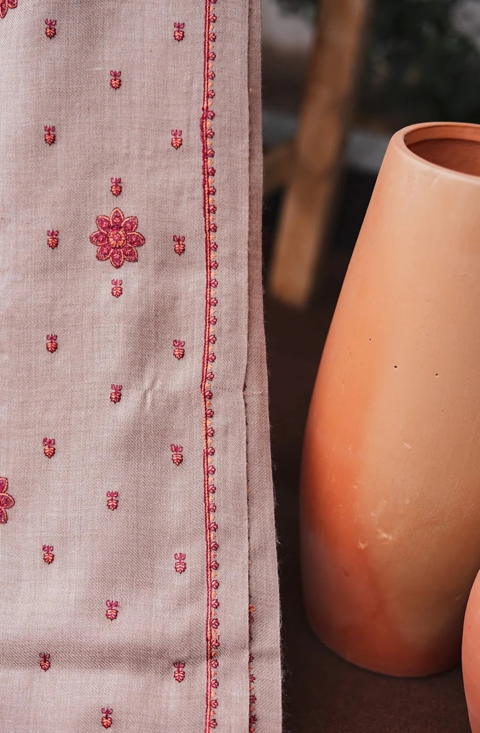 SF-350 Kashmiri Embroidered Maroon Suit