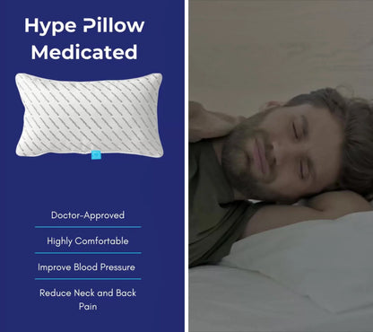 Medicated Pillow filled with Micro Ball Fiber by Hype Pillow