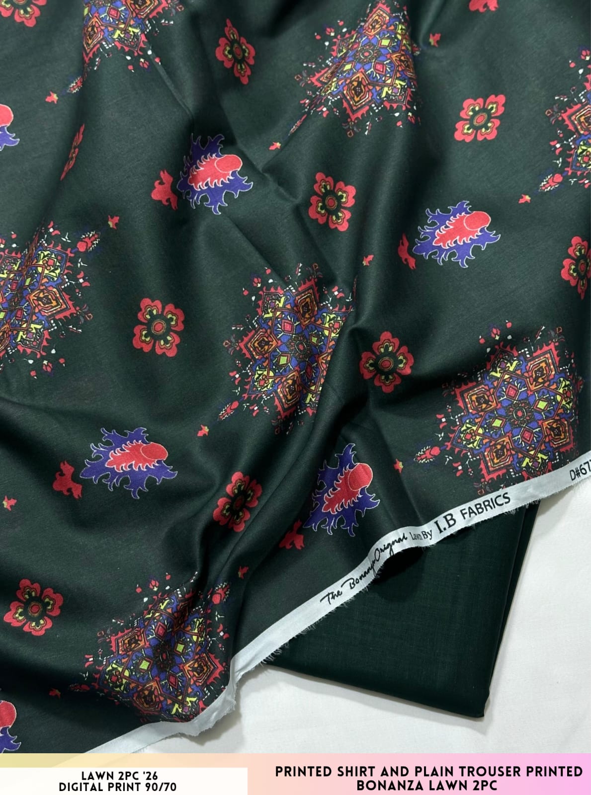 Bonanza Satrangi Lawn 2PC