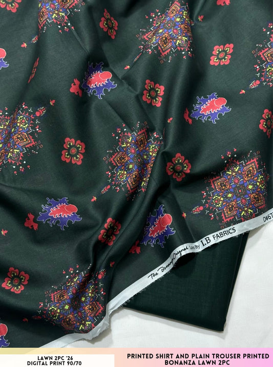 Bonanza Satrangi Lawn 2PC