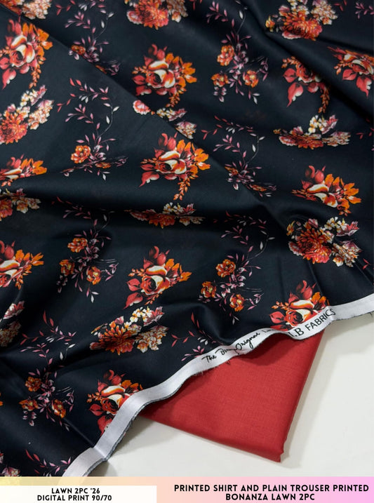 Bonanza Satrangi Lawn 2PC