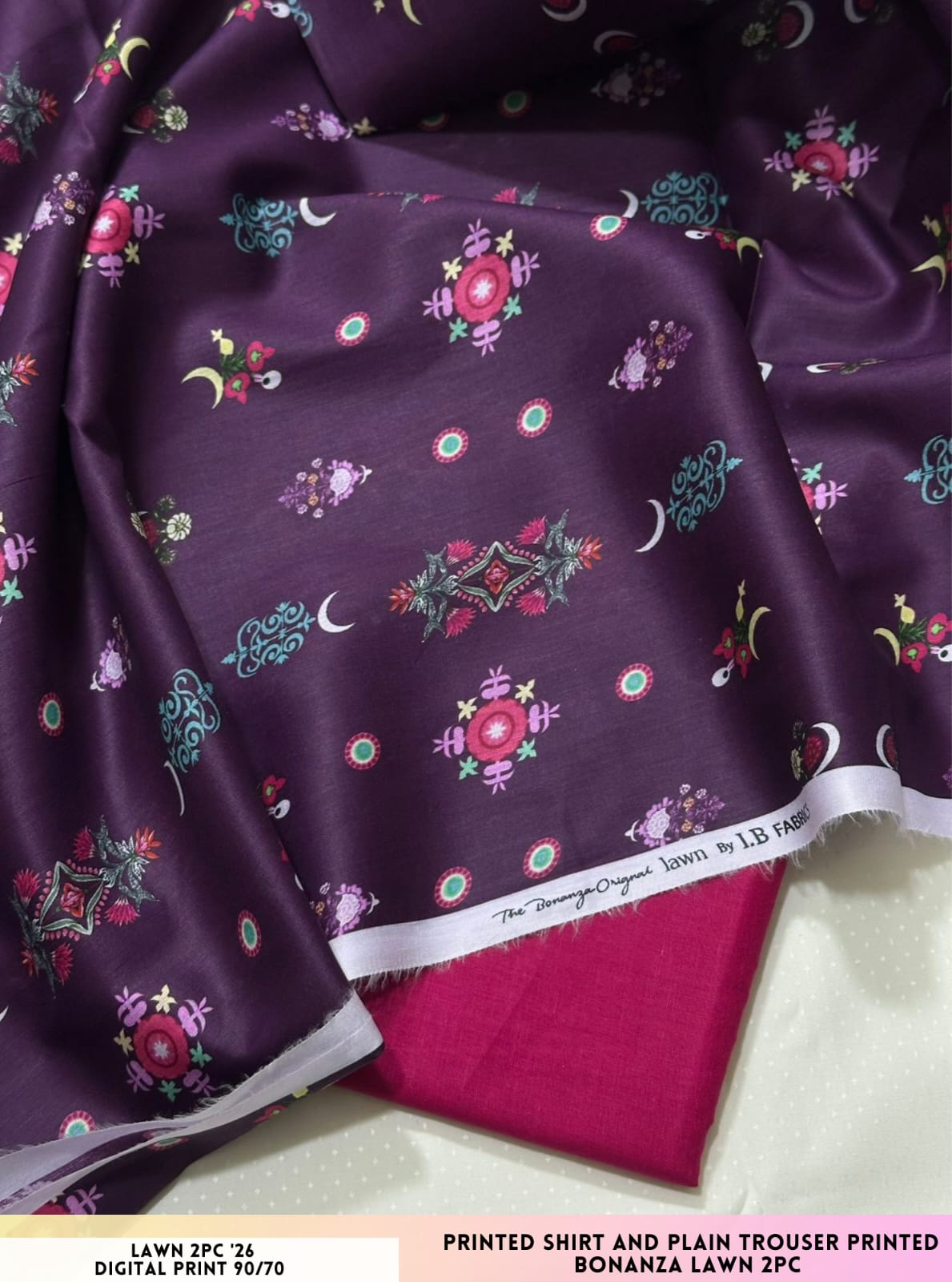 Bonanza Satrangi Lawn 2PC