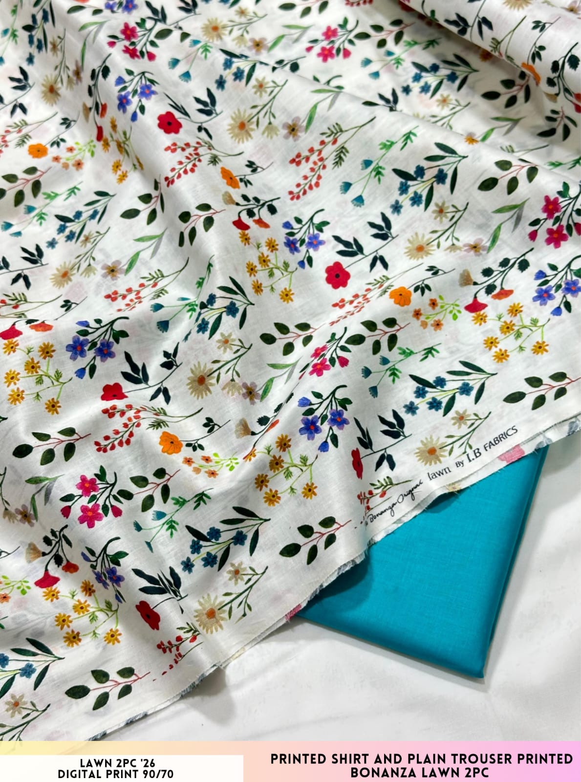 Bonanza Satrangi Lawn 2PC